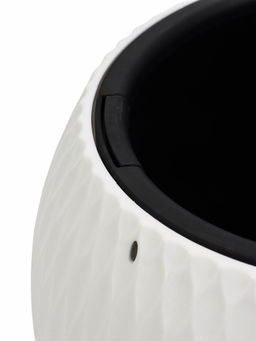 Кашпо для цветов Жемчужина, 4 л, d=29 см, h=19.5 см, пластик, со вставкой, подвесное, белое - Simaland фото 4