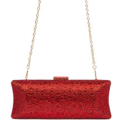 18026 красный, Женская сумка стразы, Barcelo Biagi