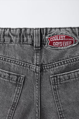 BERMUDA LARGA DENIM / Gris medio - Zara фото 5