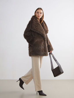 Ceket Yaka Oversize Kad?n K?rk Mont