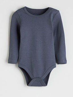 Bisiklet Yaka Uzun Kollu Erkek Bebek ??t??tl? Body 2li Tak?m