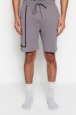 TRENDYOL MAN Siyah Regular Fit Bisiklet Yaka Bask?l? Sortlu Pijama Tak?m? TMNSS23PT00017 - Trendyolmilla фото 4