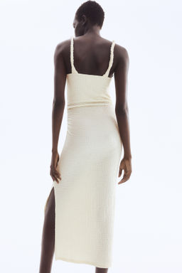 Vestido midi en punto con textura - H&m фото 4