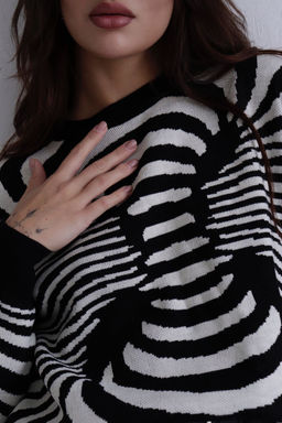 10446 Джемпер чёрно-белый - Martichelli фото 8