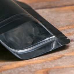 Цена за 100 шт. Пакет дой-пак, матовый, черный, 10×15×4 см