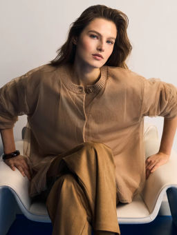 Двухслойный кардиган с хлопком в составе / Zarina