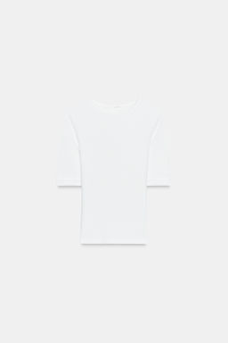 WASHED COTTON T-SHIRT - Zara фото 9