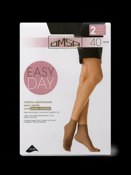 (Omsa) Calzino Easy Day 40 (нос)(2пары) (чз) fumo