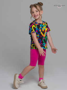 Костюм Актив яркие сердца-фуксия - Sovalina фото 14