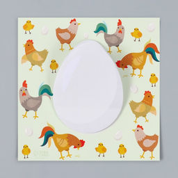 Магнит на холодильник с блоком для записей «Курица или яйцо?», 12.5×12.5 см