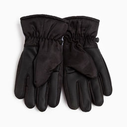 Перчатки детские, цвет серый/чёрный, размер 14 (4-6 лет) - Rossini фото 2