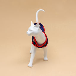 Майка для животных Новогодняя ночь, размер S (ДС 25, ОШ 25, ОГ 35 см), синяя - Пижон фото 2