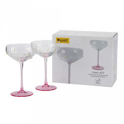 Бокал (креманка) стеклянный "Linea ASTI" 310мл, д11,5см, h19,5см, для шампанского, набор 2шт, "Regent" (Китай)