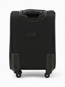 Чемодан на колёсах Royalbag маленький 46 л (S), на молнии, с увеличением, кодовый замок, 4 колеса, чёрный