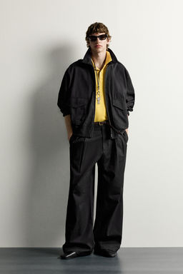 PANTAL?N RELAXED FIT PLIEGUES / ?ndigo