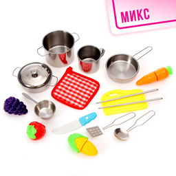 Набор детской металлической посуды Повар, 16 предметов - Simaland фото 8