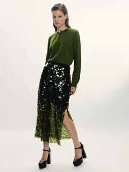 Юбка прямого кроя с пайетками / Zarina