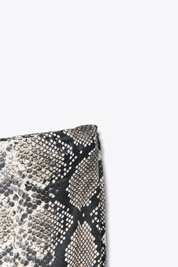 ANIMAL PRINT SATIN MIDI SKIRT - Zara фото 10