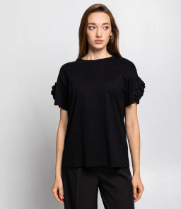 Футболка #КТ4419, чёрный