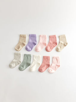 Basic K?z Bebek Soket ?orap 10lu - Waikiki фото 2