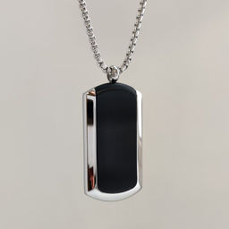 Кулон из стали на цепочке