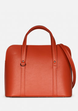 Сумка Модель №1587 | кожзам | гладкий | рыжий | Р831-2 | 33132