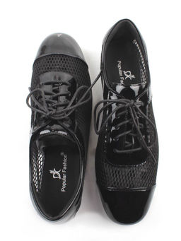 03-H17C-30AG BLACK Полуботинки женские (натуральная кожа)