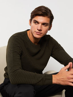 Bisiklet Yaka Erkek Triko Kazak