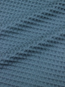 Вафельное премиум-полотно Бохо цв.мурена винтаж, ш.1.5м, хлопок-100%, 275гр/м.кв