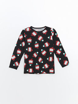 Bisiklet Yaka Uzun Kollu Bask?l? Erkek Bebek Pijama Tak?m? - Waikiki фото 2