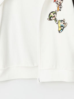 Kap??onlu Powerpuff Girls Bask?l? Uzun Kollu K?z ?ocuk Fermuarl? Sweatshirt - Waikiki фото 2