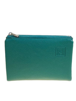 Женское портмоне из искусственной кожи, цвет зеленый