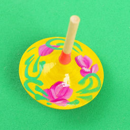 Каталка-волчок, с росписью, МИКС