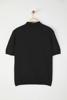 TRENDYOL MAN Siyah Regular Polo Yaka Dokulu Triko Polo Yaka T-shirt TMNSS25PO00042 - Trendyolmilla фото 4
