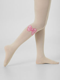 Цена за 3 пары! Колготки детские бежевые с бантиком - Mark formelle фото 5