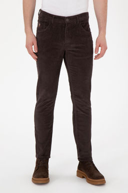 Мужские коричневые брюки из плотной ткани Неожиданная скидка в корзине - U.s. polo assn фото 2