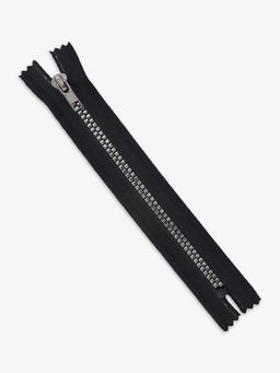 Цена за 10 шт. Молния «Трактор», №5, неразъёмная, декоративное звено «Квадрат», замок автомат, 18 см, чёрная