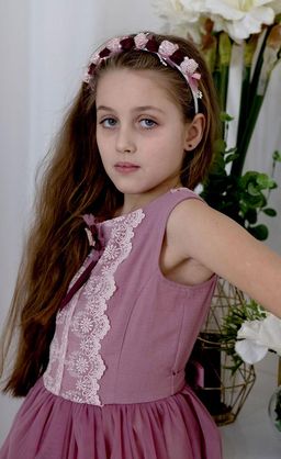 платье для девочки МТ22-2Сильва лен пудра - Etoelf фото 7