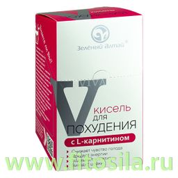 Кисель сухой растворимый «Для похудения» с экстрактом гарцинии 7стиков по 20гр Зеленый Алтай