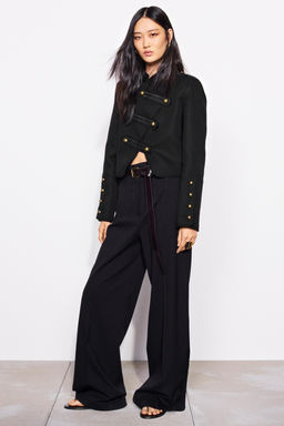 CHAQUETA ALAMARES ZW COLLECTION / Negro