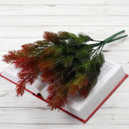 Елка ветка искусственная 42 см 7 веток / AB4192-7P /уп 2/250/1000/Новый год (Красный) - Галеонтрейд фото 13