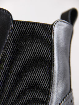 Босоногие ботинки 362.NATAbl.Черный/шерсть