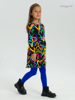 Платье Эля яркие сердца на черном - Sovalina фото 22