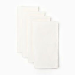 Набор сервировочных салфеток с декоративными кольцами Этель Еco style 46х46 см - 4 шт, 100% лён