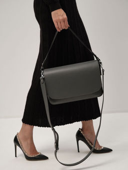 Сумка кожаная Deboro 30512 хромо