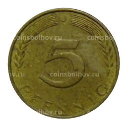 5 пфеннигов 1973 года J Германия