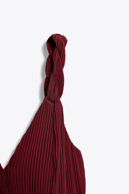 PLEATED MIDI DRESS - Zara фото 9