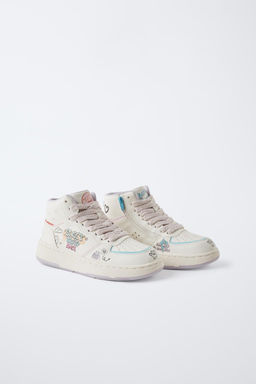 GRAFFITI HIGH-TOP SNEAKERS - Zara фото 3
