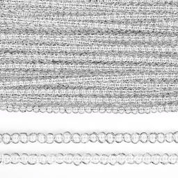 Тесьма отделочная TBY арт.919 шир.5 мм цв.серебро уп.13.71м