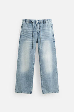 RELAXED FIT JOGGER WAIST JEANS - Zara фото 7